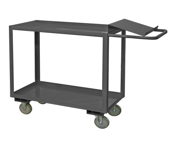 14 Gauge Steel Order Picking Cart with 2 Shelf - 30 x 60 x 41 in.