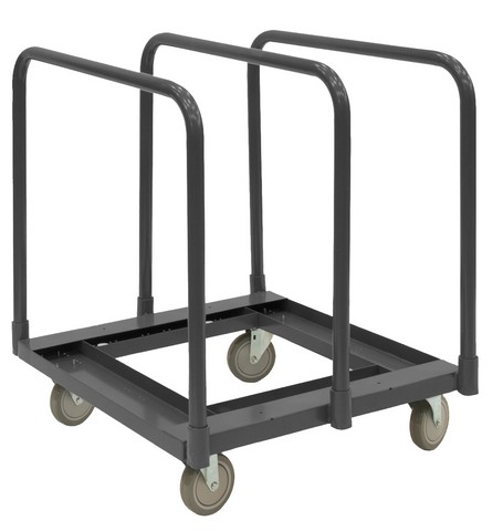 28 x 28 x 34 in. No. 95 steel Open Deck Panel Moving Truck, Gray