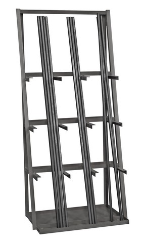 VBR-8436-95 84 x 36 x 24 in. 14 Gauge Steel Vertical Long Parts Storage Rack -  Durham
