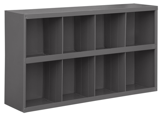Picture of Durham 393-95 Steel 8 Opening Bins for Small Part Storage, Gray - 33.75 x 8.5 x 22.25 in.