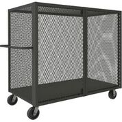 14 Gauge Double Door Lockable Meshed Heavy Truck - Gray - 60 x 30 x 57 in.