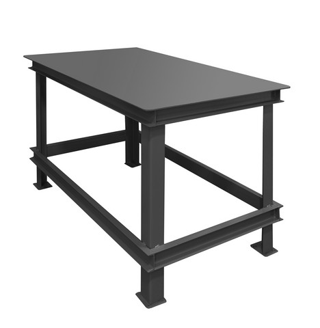 Picture of Durham HWBMT-364830-95 48 x 36 x 30 in. Steel Extra Heavy Duty Machine Table with 1 Shelves, Gray