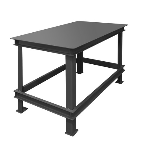 Picture of Durham HWBMT-364834-95 48 x 36 x 34 in. Steel Extra Heavy Duty Machine Table with 1 Shelves, Gray