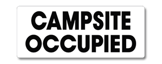 Campsite Occupied Clip-On Sign