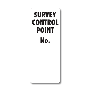 Survey Control Point Clip-On Sign