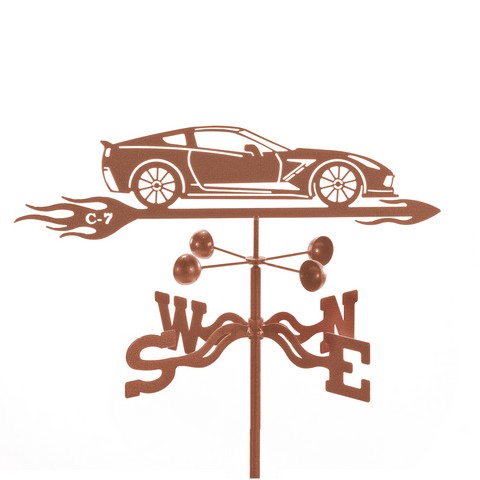 Picture of EZ Vane EZ1016-4S Corvette C7 Car Weathervane with Four Sided Mount
