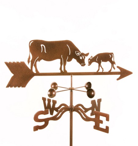 Cow with Calf Weathervane - Roof Mount