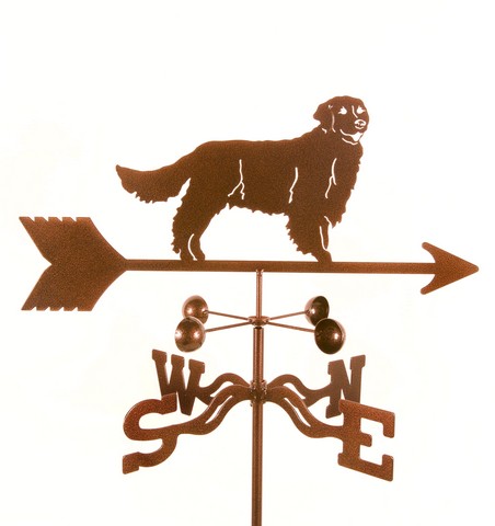 Golden Retriever Dog Weathervane with Deck Mount