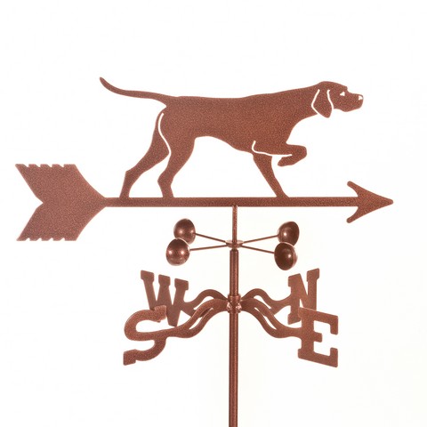 Pointer Dog Weathervane with Garden Mount