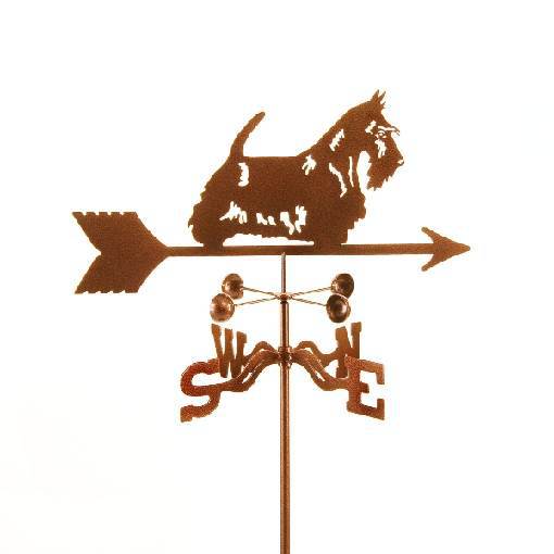 Scottie Dog Weathervane with Garden Mount