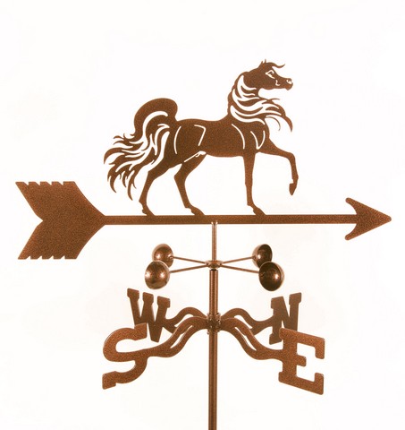EZ1500-PT Arabian Horse Weathervane with Post Mount