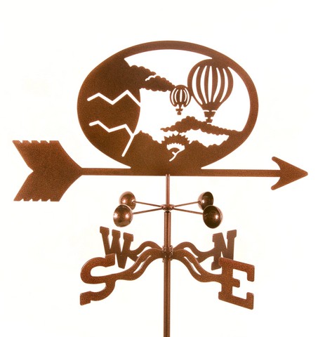 EZ1604-DK Hot Air Balloon Weathervane with Deck Mount