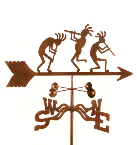 Kokopelli Weathervane with Roof Mount