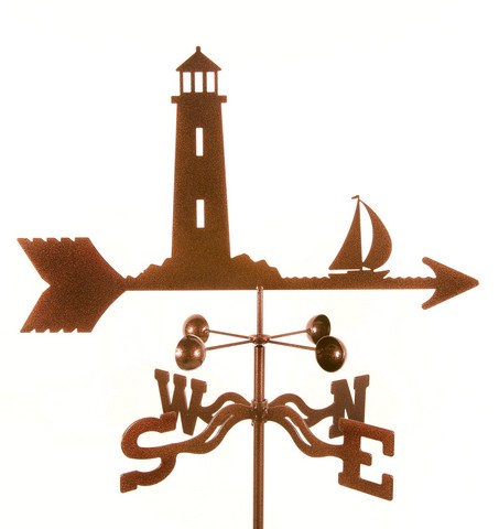 EZ1606-4S Lighthouse Weathervane with Four Sided Mount
