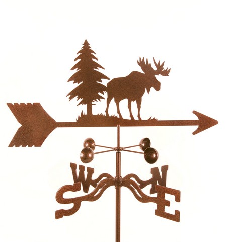 EZ1313-DK Moose Weathervane with Deck Mount