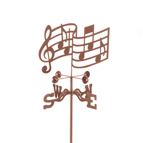 EZ1607-RF Musical Notes Weathervane with Roof Mount