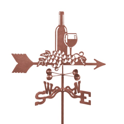 Wine & Grapes Weathervane with Roof Mount