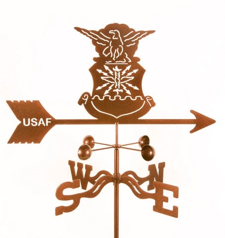 EZ1701-GR Original Air Force Weathervane with Garden Mount
