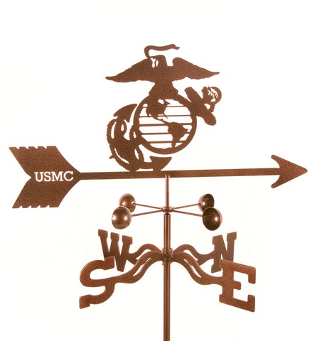 EZ1707-4S Marines Weathervane with Four Sided Mount