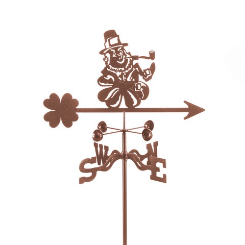 EZ1803-PT Leprechaun Weathervane with Post Mount