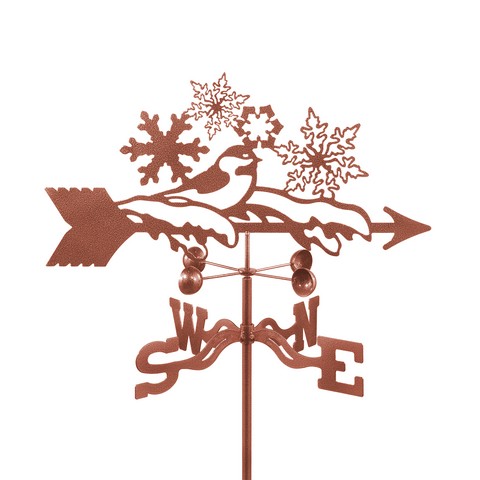 EZ1806-PT Snowflakes Weathervane with Post Mount