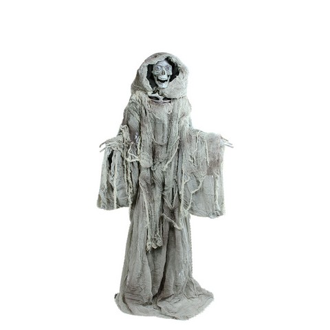 65 in. Touch Activated Lighted Standing Master of Death Animated Halloween Decoration with Sound