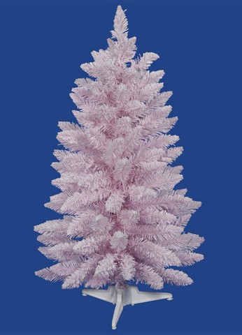 3 ft. x 22 in. Flocked Madeline Pink Spruce Artificial Christmas Tree - Unlit -  NorthLight, 32265184