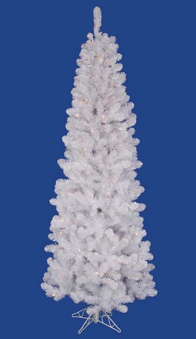 7.5 ft. x 36 in. Pre-Lit White Winston Pine Artificial Christmas Tree - Multi LED Lights -  NorthLight, 32265419