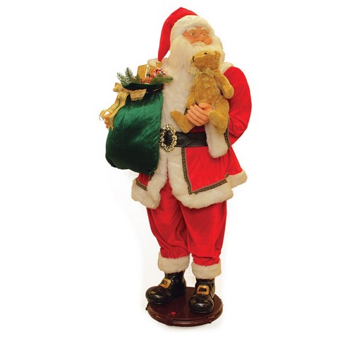 Picture of NorthLight 5 ft. Deluxe Traditonal Animated & Musical Dancing Santa Claus Christmas Figure