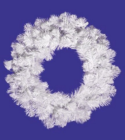 20 in. White Crystal Spruce Artificial Christmas Wreath - Unlit