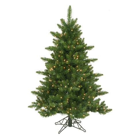 4.5 ft. x 37 in. Pre-Lit Buffalo Fir Full Artificial Christmas Tree - Warm White LED Lights