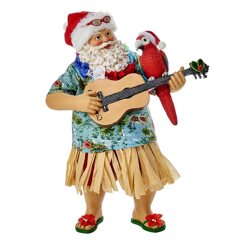 Kurt Adler C7438 11 in. Fabriche Beach Santa