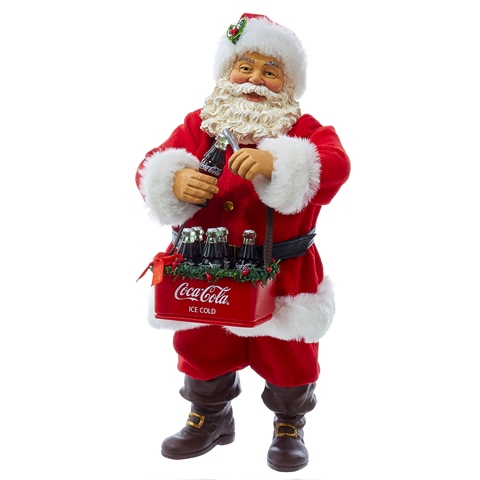 10 in. Santa Opening Coke Tablepiece