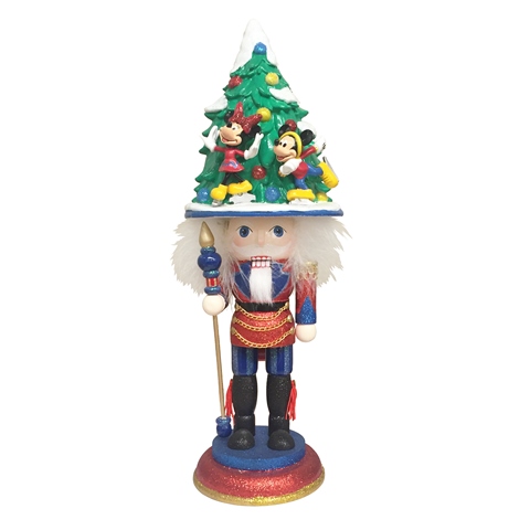 16.25 in. Hollywood Mickey & Minnie Ice Skating Nutcracker