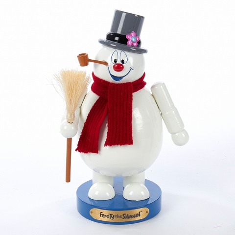 10 in. Wooden Frosty the Snowman Nutcracker