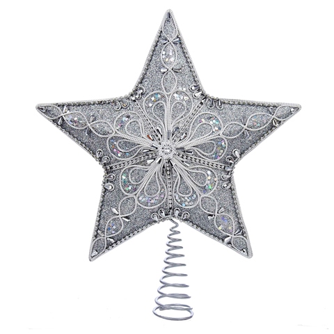 Picture of Kurt Adler S4341 13.5 in. Silver Star Treetop