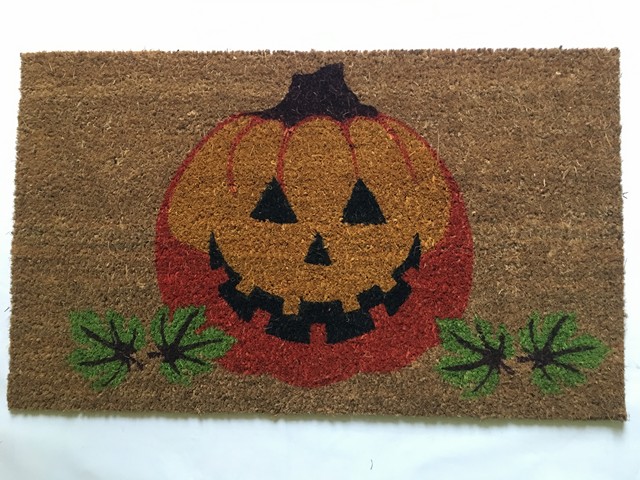 Pumpkin Coir Door Mat