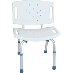 Aluminum Shower Chair with Backrest
