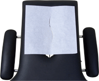 Headrest Paper Sheets with Slit, 12 x 24 in.