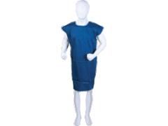 Picture of Body Sport ZZR100GLRGNB Cloth Gown with Hook & Loop Closure&#44; Navy Blue - Large