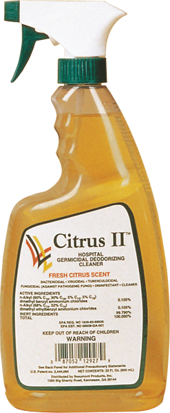 Picture of Beaumont Products BEA103 Citrus II Germicidal Cleaner&#44; 22 oz