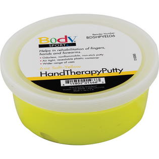 Picture of Body Sport BDSHPYEL06 Hand Therapy Putty&#44; Yellow - 6 oz