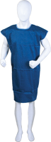 Picture of Body Sport ZZR100GSMLNB 43 in. Long Cloth Gown with Hook & Loop Closure&#44;Navy Blue -Small