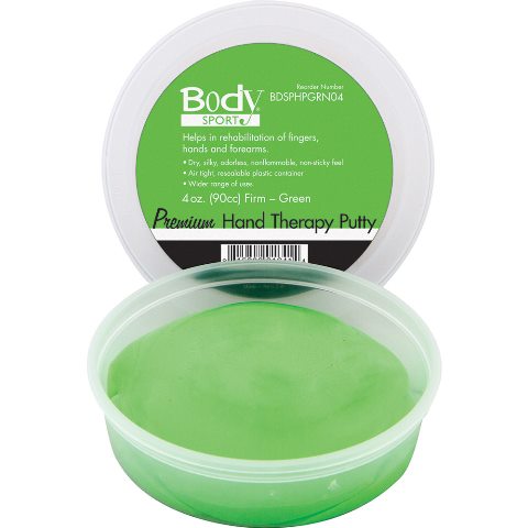 BDSPHPGRN80 80 oz Premium Hand Therapy Putty Firm, Green -  BODY SPORT