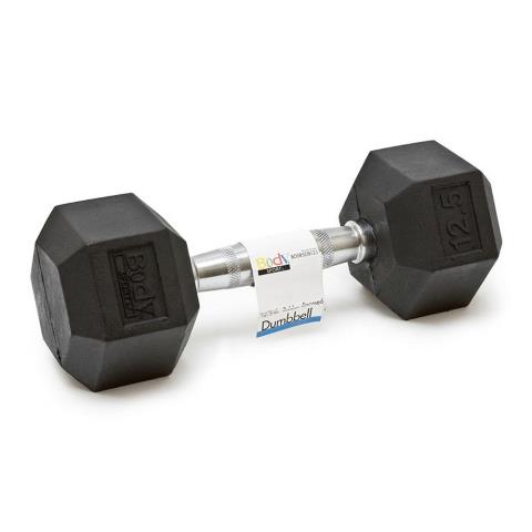Picture of Body Sport BDSRSDB125 Rubber Encased Hex Dumbbell&#44; 12.5 lbs