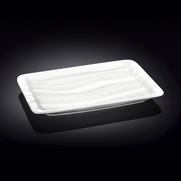 Picture of Wilmax 992592 8.5 x 5.5 in. Japanese Style Dish&#44; White - Pack of 36