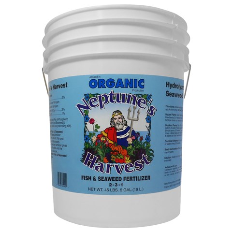 5 Gallon Blue Label Pail Fish Seaweed Blend Fertilizer