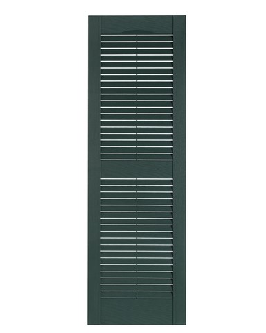 Perfect Shutters IL501559331 Premier Louver Exterior Decorative Shutter, Heritage Green - 15 x 59 in.