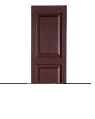 Perfect Shutters IR521551260 Premier Raised Panel Exterior Decorative Shutters, Burgundy - 15 x 51 in.