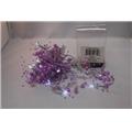Perfect Holiday 600072 Battery Operated 20 LED String Light with Purple Beads - White Perfect Holiday 600072 Battery Operated 20 LED String Light with Purple Beads - White